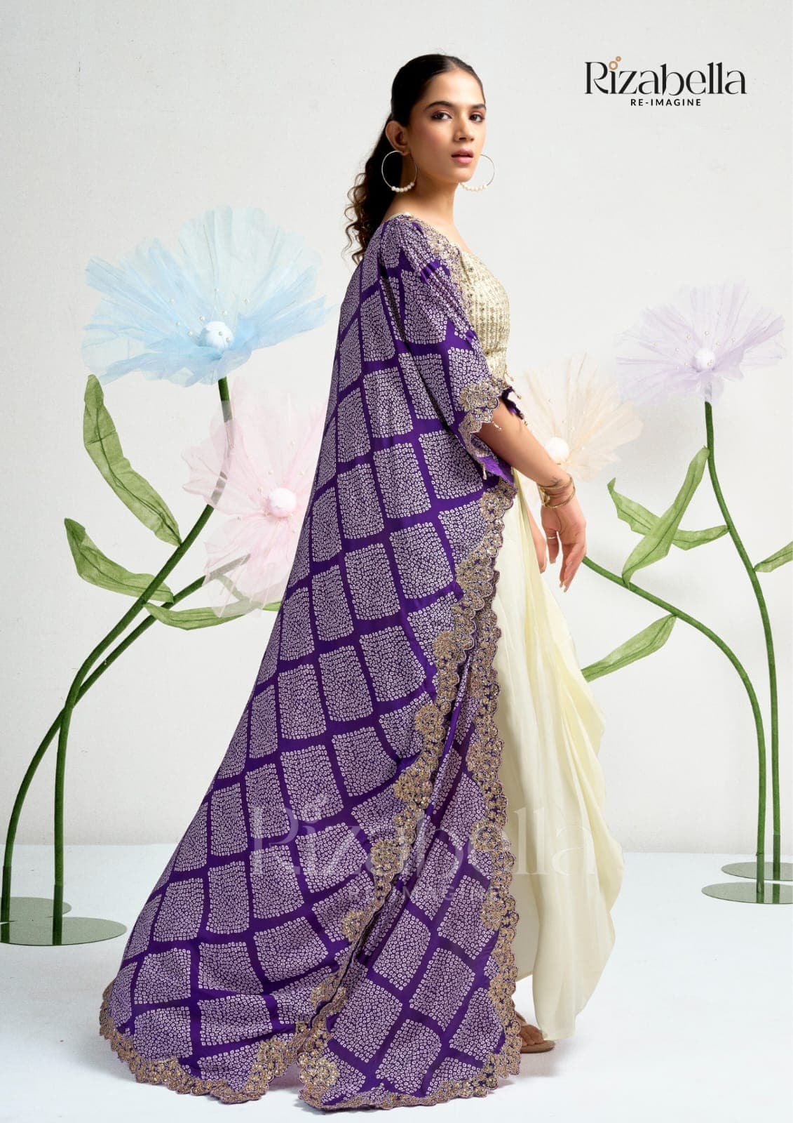 Afreen ivory purple thumbnail 3